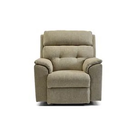 Power Headrest Rocking Recliner with Tufted Back